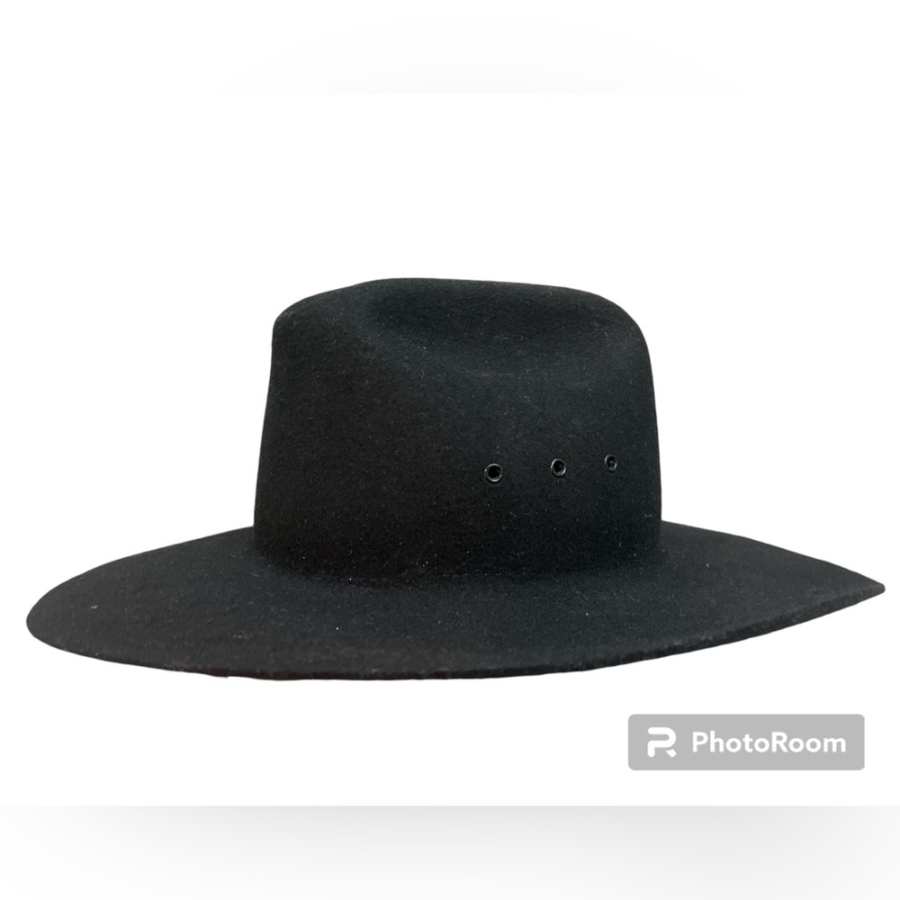 M&F Western Products Texas 100% Wool Cowboy Hat Black Size Medium